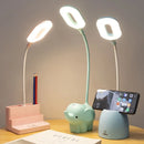 Axya LED Desk Lamp with Pen Holder and Adjustable Ring Night Light