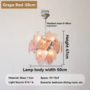 Axyaa French Crystal Glass Chandelier LED Pendant Light, Colorful & Modern Bedroom Living Room Decor