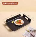 Axyaa Non-Slip Rectangular Restaurant Tray Large Dining Plate for Commercial Use