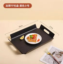 Axyaa Non-Slip Rectangular Restaurant Tray Large Dining Plate for Commercial Use