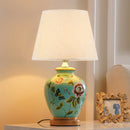 Axyaa Bird Ceramic Table Lamp - European Retro New Chinese Pastoral Living Room Decor