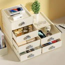Axyaa Desktop Organizer Stackable Drawers for Office Work and Cosmetic Storage