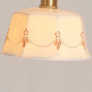 Axyaa Vintage Brass LED Pendant Lamp | Japan Style Hanging Lights | Ceramic Finish