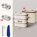 Axyaa 3-Layer Stainless Steel Lunch Box Set