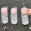 Axyaa Unicorn & Mermaid Water Bottle with Carry Handle and Flip Lid