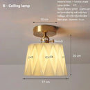Axyaa Brass Ceramic Pendant Ceiling Lamps with Switch, Modern Hanging Lighting Fixtures