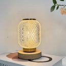 Axyaa Crystal LED Table Lamp with Touch Remote Control, Stepless Dimming