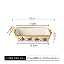 Axyaa Ceramic Oval Baking Dish Pan with Handle - Kitchen Roasting Lasagna and Cheese Pan