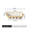 Axyaa Ceramic Oval Baking Pan Handle Roasting Lasagna Kitchen Dish
