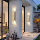 Axyaa Natural Stone Outdoor LED Wall Sconces, 18W Bedroom Exterior Lighting