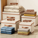 Axyaa Plus Size Clothing Organizer Box with Lid for Quilts and Bedding