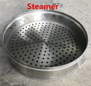 Axya Stainless Steel Extra Large Steamer Cooker Tray for Food, Buns, and Dumplings