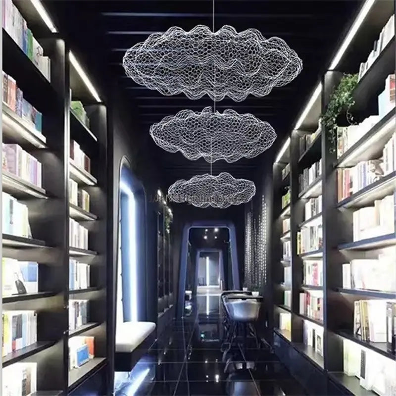 Axyaa Nordic Starry Sky Cloud Chandelier LED Ceiling Light