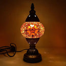 Axyaa Vintage Mosaic Glass Table Lamp Handcrafted Art Deco Night Light