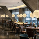 Axyaa Moon Led Pendant Chandelier for Living Room Kitchen Bedroom; Modern Wabi-Sabi Luminaire