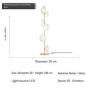 Axyaa Luxury Glass Floor Lamp for Elegant Living Space