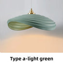 Axyaa Modern White Resin Pendant Light Chandelier for Kitchen Counter