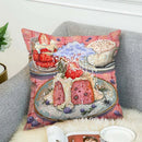 Axyaa Decorative Art Cushion Covers for Sofa & Home Decor, 45x45 Throw Pillows
