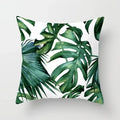 Axyaa Tropical Plant Green Leaves Cactus Pillowcase Living Room Sofa Cushion Cover