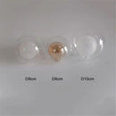 Axyaa 1/4/8pcs Pack 1cm Opening Globe G4 Glass Shade Replacement - D8cm D10cm 11mm Fitter Glass Lampshade Cover