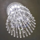 Axyaa Luxury K9 Crystal Chandelier Modern LED Pendant Light for Staircase and Home Decor