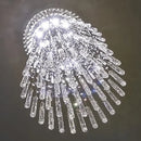 Axyaa Modern LED Crystal Chandelier for Luxe Home Decor