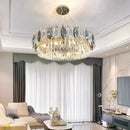 Axyaa Crystal Chandelier Stair Pendant Living Room Lighting