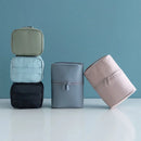 Axyaa Cylinder Makeup Bag with Inner Pocket - Waterproof Travel Cosmetic Pouch