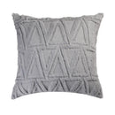 Axyaa Soft Gray Pillow Cover 45X45 Geometric Pattern Decorative Sofa Cushion Case