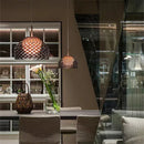 Axyaa Hollow Pendant Lamp: Minimalist LED Art for Home, Bedroom, Dining Room