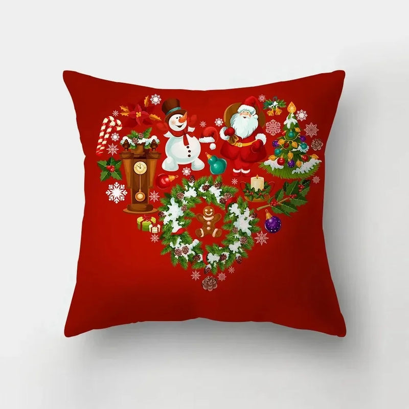 Merry Christmas Santa Claus Pillowcase by Axyaa: Festive Home Decor Gift