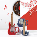 Axyaa Guitar Cup Mug With Lid | 3D Ceramic | Fashionable Craft Gift