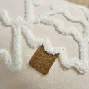 Axyaa Cozy Christmas Tree Cushion Cover - Soft, Tufted, Simple Home Decor