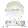 Axyaa Steamed Egg Bowls 750ml Deep Plate Microwave Tableware Salad Plates
