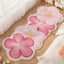 Axyaa Flower Pattern Bedroom Decor Dopamine Carpet - Plush, Fluffy & Washable Rug
