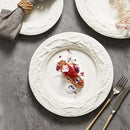 Axyaa Stone Western Dinner Plate - High-Grade Luxury Ceramic Tableware for Restaurant & Home