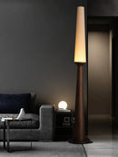Axyaa Dark Wood Floor Lamp Classic Luxury Home Decor Standard Light Office Bedside Standing Lamp