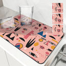 Axyaa Kitchen Draining Mat - Quick Dry Absorbent Drain Pad