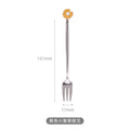 Axyaa Stainless Steel Cartoon Cutlery Set - Spoon Fork Dessert Ice Cream Coffee Cake Fork