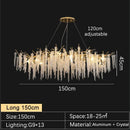 Axyaa Luxury Crystal Chandelier for Elegant Living Spaces
