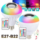 Axya Smart LED Speaker Bulb - Dimmable RGB Color Changing Music Light