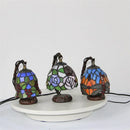 Axyaa Tiffany Glass Table Lamp LED for Home Study Bedroom