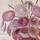 Axyaa French Colorful Chandelier Glass Pendant Lamp for Luxury Living