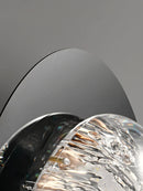 Axya Crystal Platinum Art Wall Lamp: Bedroom Living Room Modern Wall Light