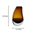 Modern Hydroponic Glass Vase by Axyaa - Minimalist Desk Decoration and Floral Arrangement