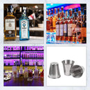 Axyaa Stainless Steel Wine Cups Set with Leather Case, Outdoor Camping Shot Hip Flask