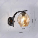 Axyaa LED Glass Wall Lampshade for Bedroom Living Room Hallway Staircase Lighting