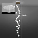 Axyaa Crystal Chandelier Stair Pendant Lamp for Modern Home Decoration