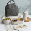 Axyaa Portable Tableware Set Bento Box Cutlery Picnic Food Containers Dinnerware