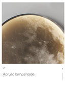 Moon Wall Light Nordic Creative Living Room Modern Decorative Lamp Bedroom Axyaa